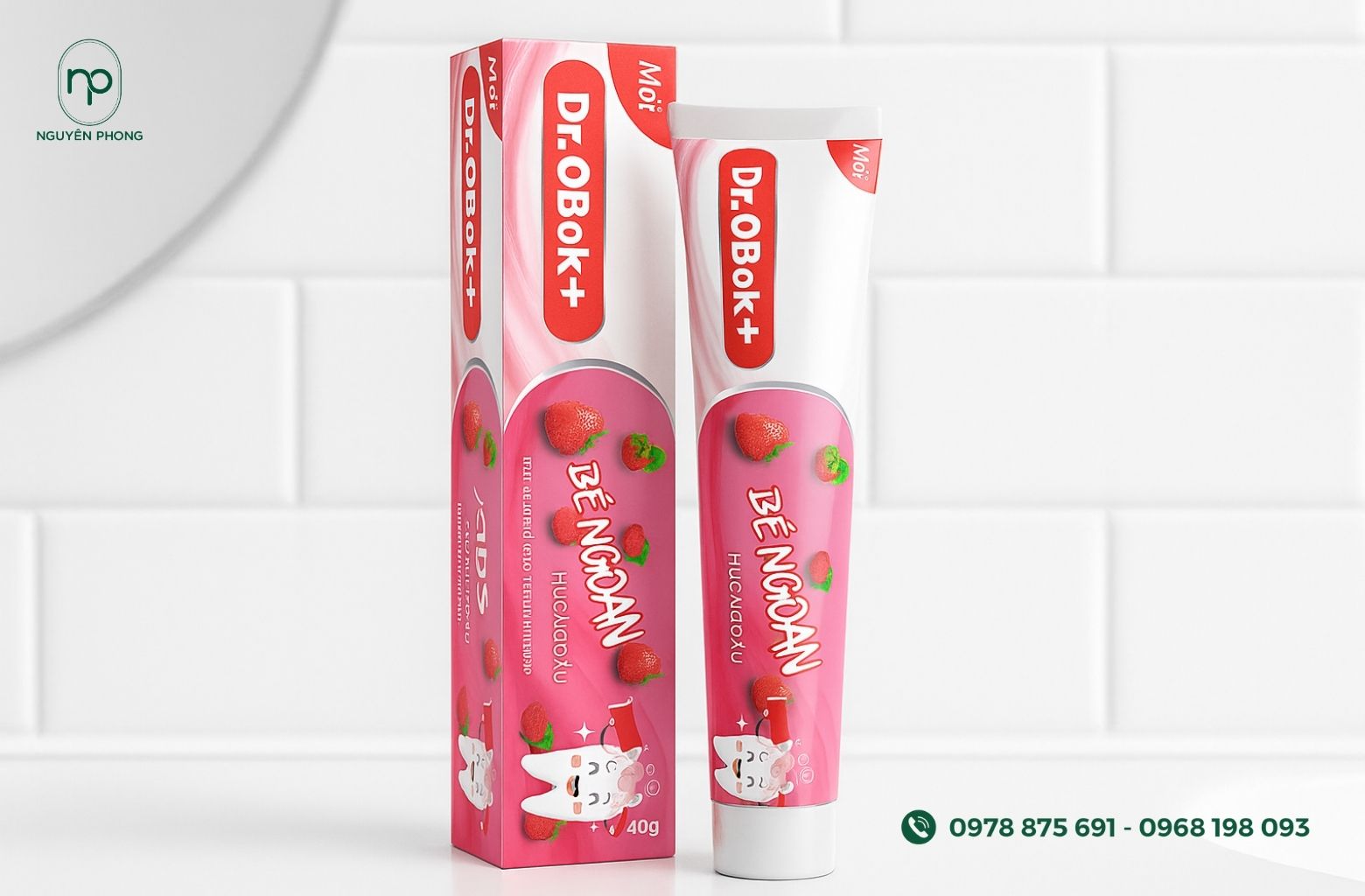 Hộp giấy đựng kem đánh răng cho trẻ em